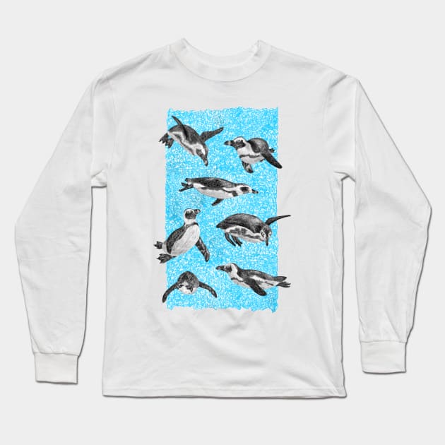 African Penguins Long Sleeve T-Shirt by martinascott